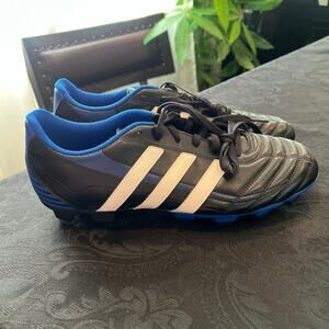 Adidas goletto men cleats black blue white size 10 men